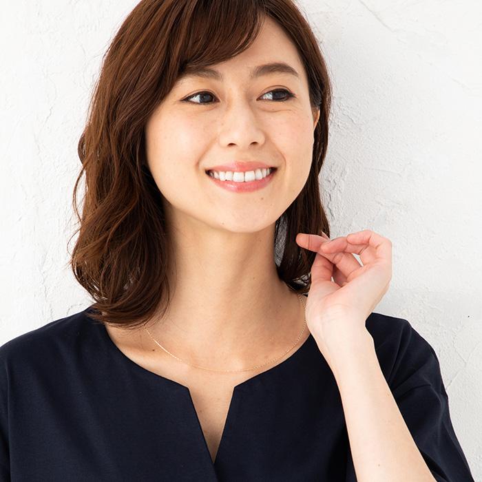 パルテノンオメガチェーンネックレス スライドアジャスター付き K18/PG 