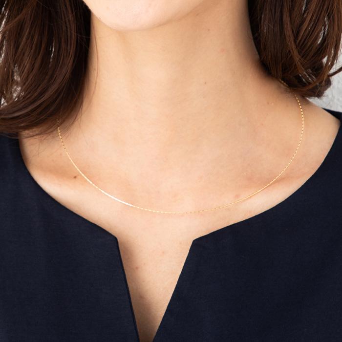 りん GSTV✦K18YG✦WAO金具スライドアジャスター付延長チェーン✦ 限定販売】 GSTV K18YGロングスライドアジャスターチェーンWAO