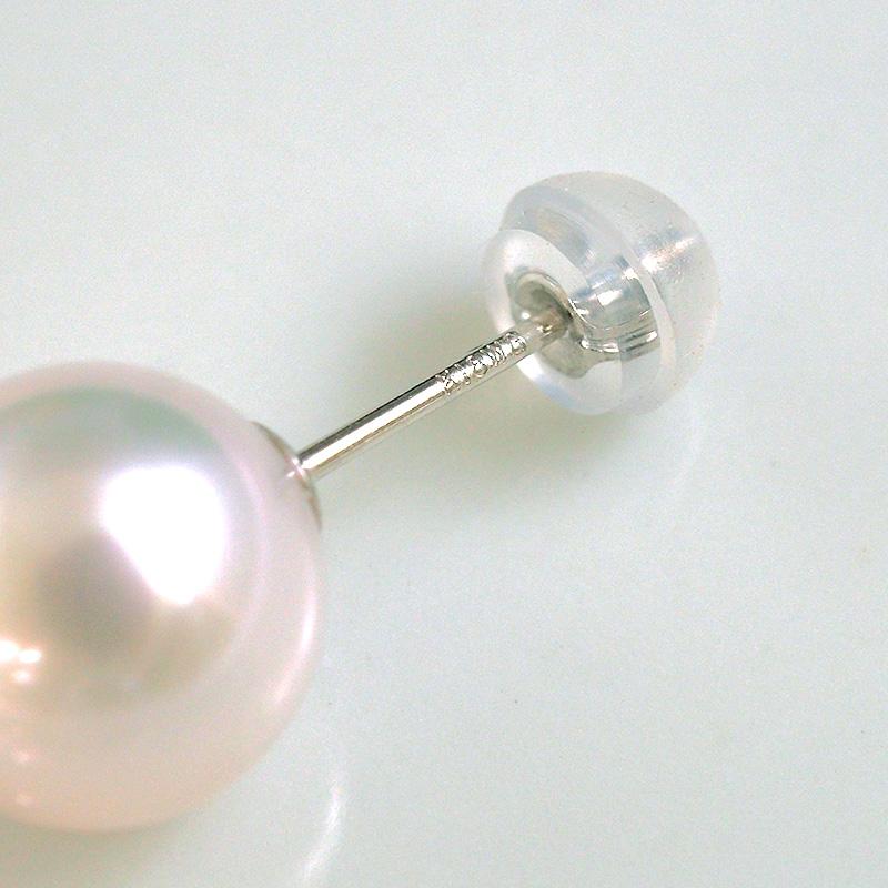 あこや真珠 8mm珠 K18 パール スタッドピアス K18/WG ゴールドピアス 