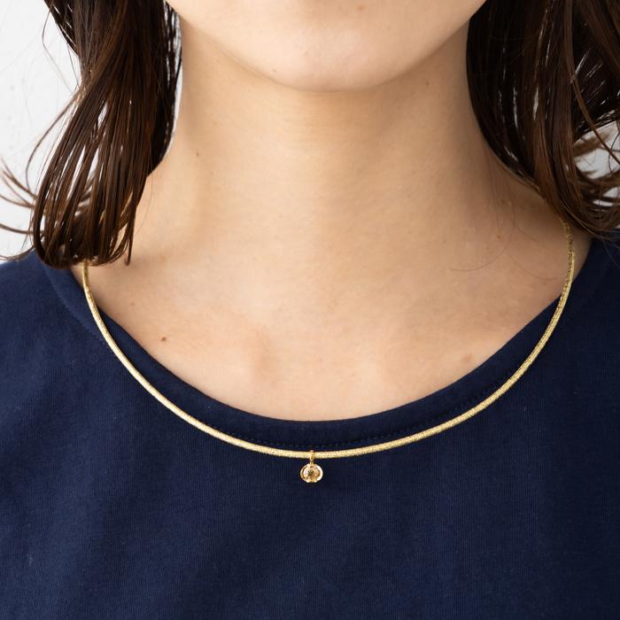 健康アクセサリー ネックレス 白 管理医療機器認証】 磁気ネックレス ホワイトトパーズ 0.5ct