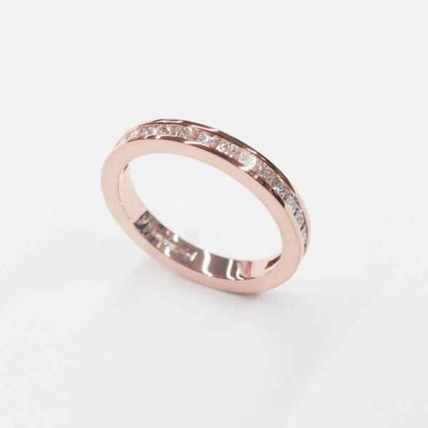 フルエタニティリング プリンセスカット K18 PG (18金 ピンクゴールド