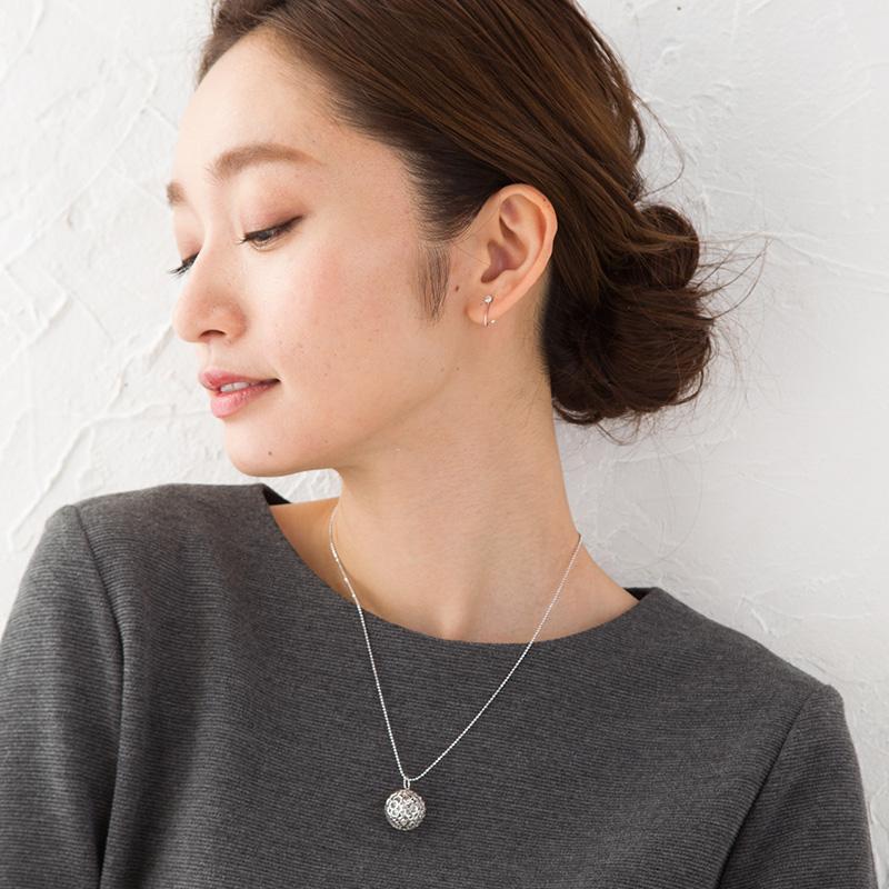 透かしデザイン ボールモチーフ K18YG/WG ペンダントトップ ゴールド 18金 約1.6g　※イエローゴールのみの販売の画像