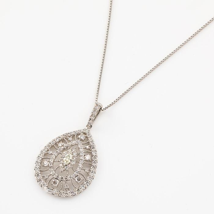 専用です。pt900、1カラッとダイヤモンドトップ k18マーキースカット ダイヤモンド アンティークデザインペンダントトップ マーキスカット