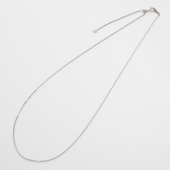 ベネチアン チェーン ネックレス スライド式アジャスター K18 YG PG Pt850 K18ネックレス プラチナネックレス シンプルネックレス 18金 レディース プラチナ_3