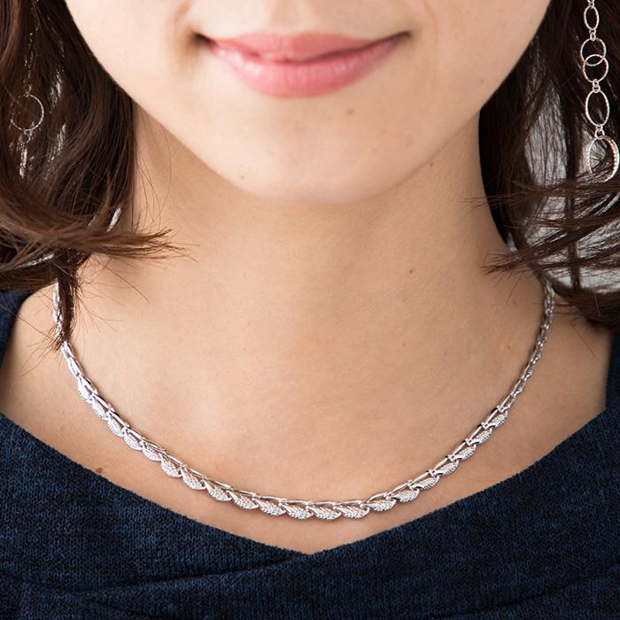 純銀 プラチナネックレス 純プラチナ ネックレス 45cm | 高品質 金・プラチナ