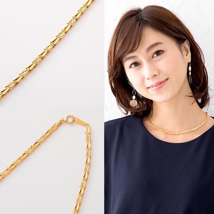 24金 K24 純金 ネックレス アローデザイン 約42cm 約8.7g : J 24金 K24 純金 ネックレス アローデザイン 約42cm 約8.7g : J