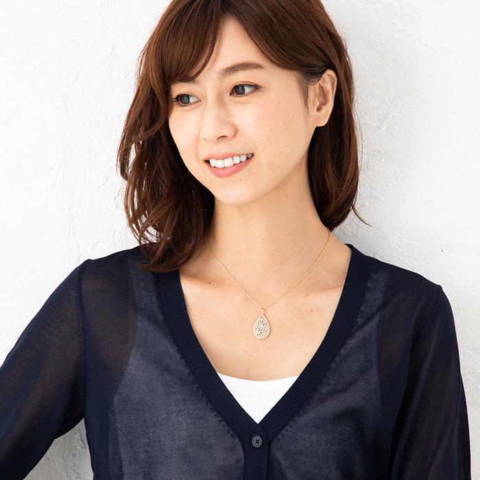 トリプレッタ 透かしデザイン ペンダントトップ 約1.3g 18金ゴールド・ホワイトゴールド・ピンクゴールド K18/WG/PGの画像
