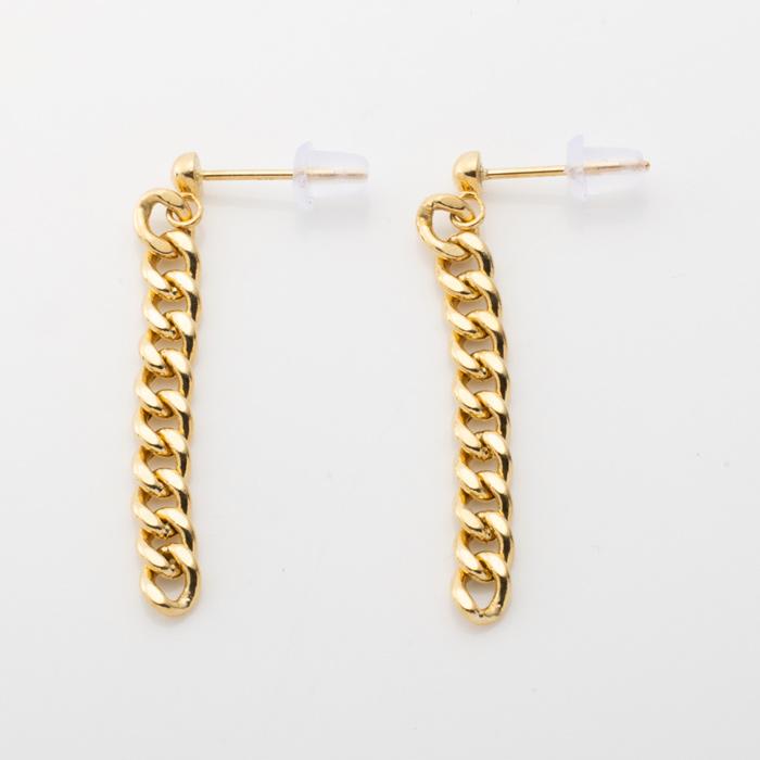 k18 1.5gロングピアス