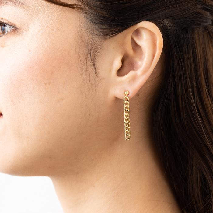 k18 1.5ｇロングピアス k18 1.5gロングピアス