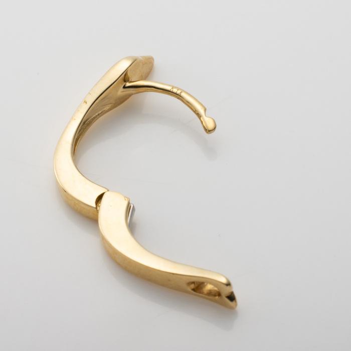 K18YG 中空フープピアス K18地金 中空 Uチェーン フープ ピアス ピアス（フープ） Kōbō