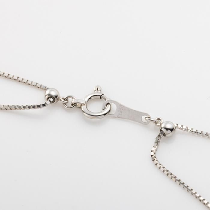 在庫限りのお得な商品 Pt850 ダイヤ ラインネックレス 90石 計2.0カラット 内周約53cm ベネチアンチェーン Y字 プラチナ850 ダイヤモンドネックレス 2ctの画像