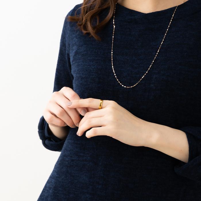 24金 K24 純金 リング 指輪 ゴールド 豪華 平打ち デザイン 約4.7g(10