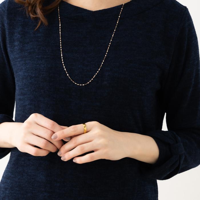 24金 K24 純金 リング 指輪 ゴールド 豪華 平打ち デザイン 約4.7g(10