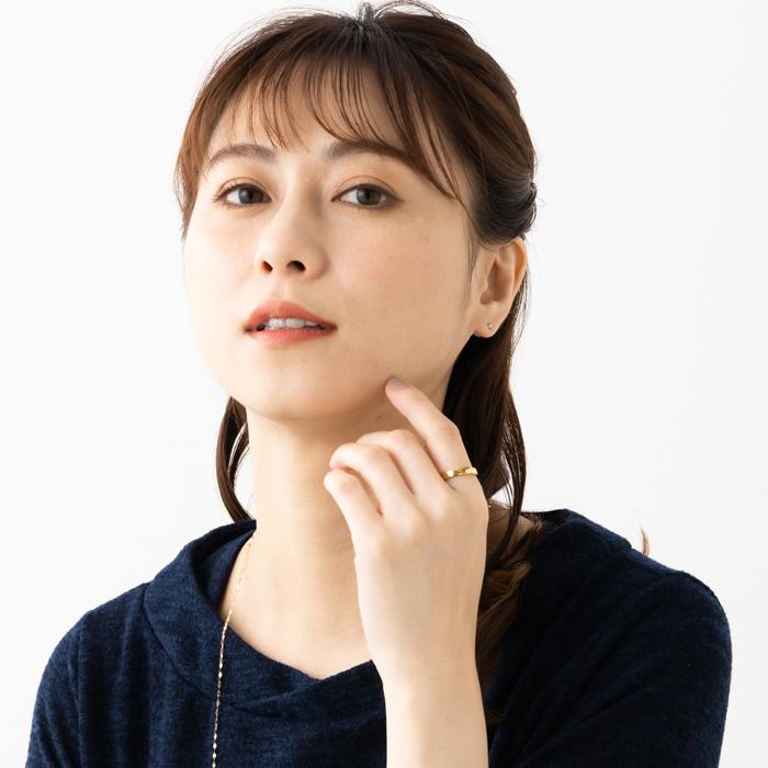 24金 K24 純金 リング 指輪 ゴールド 豪華 平打ち デザイン 約3.4g(10