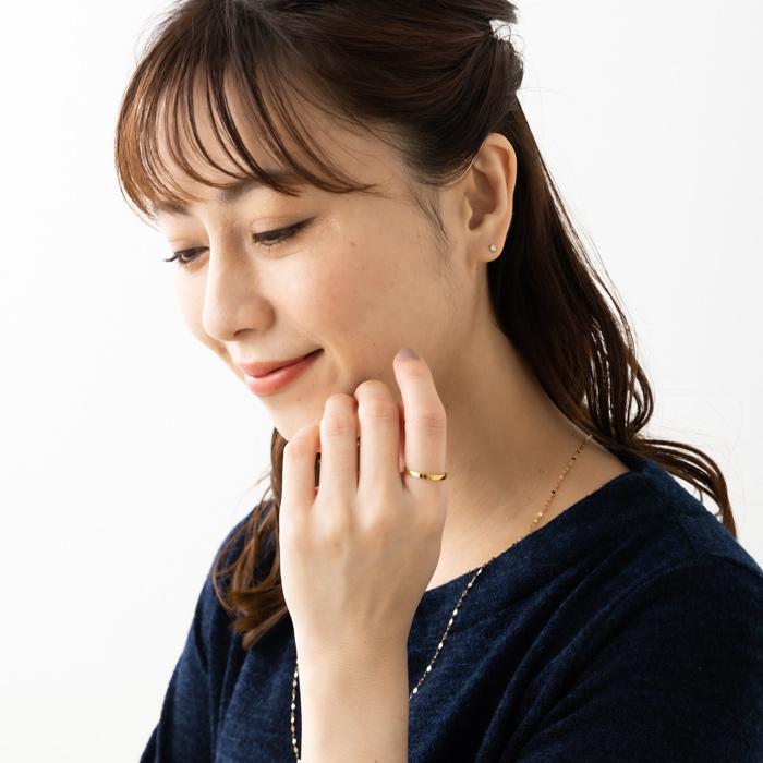 24金 K24 純金 リング 指輪 ゴールド 豪華 平打ち デザイン 約1.8g(10