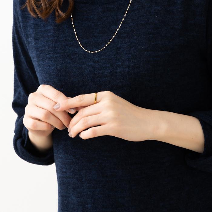 24金 K24 純金 リング 指輪 ゴールド 豪華 平打ち デザイン 約1.8g(10