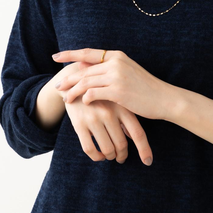 K24 純金 メルトリング 5.42g指輪 リング 刻印あり ハンドメイド K24 純金 メルトリング 5.42g指輪 リング 刻印あり ハンドメイド