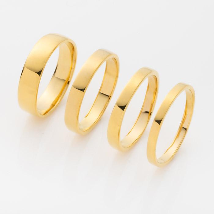 純金 24金 K24 リング 均一幅 指輪 ゴールド 華やか 甲丸デザイン 約