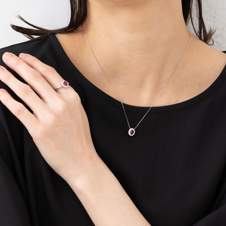 プラチナ 0.5ct ピジョンブラッド ルビー リング ダイヤモンド 12石 約0.2ct Pt950 プラチナ ルビー ダイヤ リング 指輪 赤 天然石 7月 誕生石 ギフトの画像