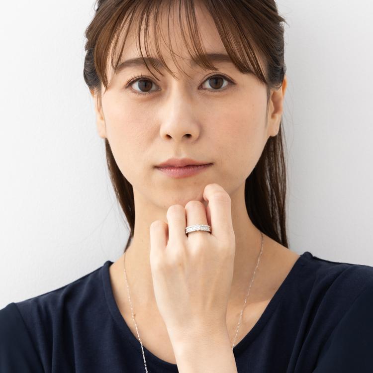 ダイヤモンド Pt900 エタニティ リング 0.5カラット UP プラチナ900 ダイヤ 指輪 天然ダイヤモンド レディース ウェディング 記念日 誕生日 プレゼント_7