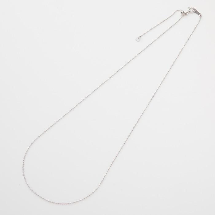 カットボール チェーン スライドアジャスター付き K18 YG PG Pt850 チェーン幅約0.8mm K18ネックレス プラチナネックレス シンプルネックレス 18金 プラチナ850の画像