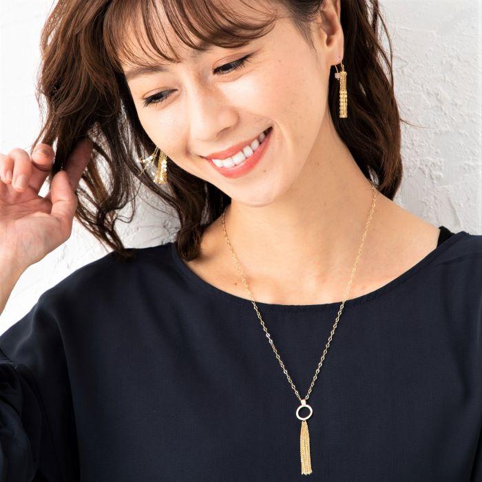 オットフリンジピアス  約1.5g 左右合計 K18  18金 ゴールドピアスの画像