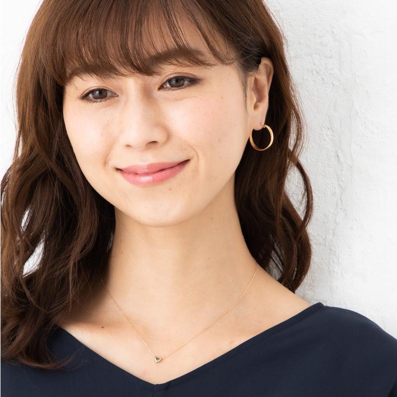 K18YG トリニティフープピアス 重さ 約2g（左右合計） 18金 ゴールド