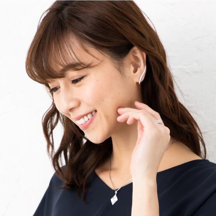イヤーカフ  約4.6g（左右合計） 18金　ゴールドイヤーカフ　ホワイトゴールド K18WGの画像