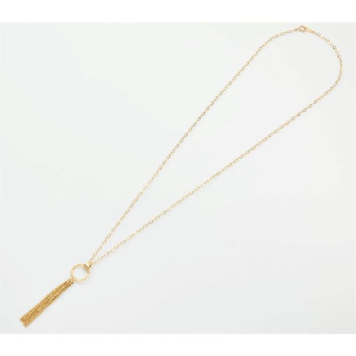 サークルフリンジ ペンダントトップ 約1.15g ペンダント 18金 ゴールド