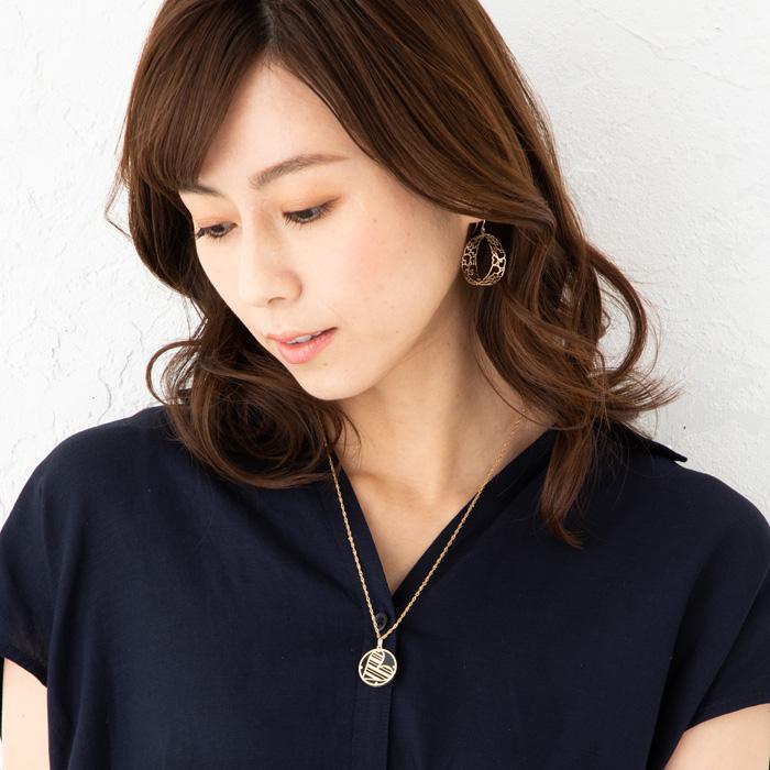 ペンダントトップ ハートデザイン リバーシブル オニキス 18金 K18 YG