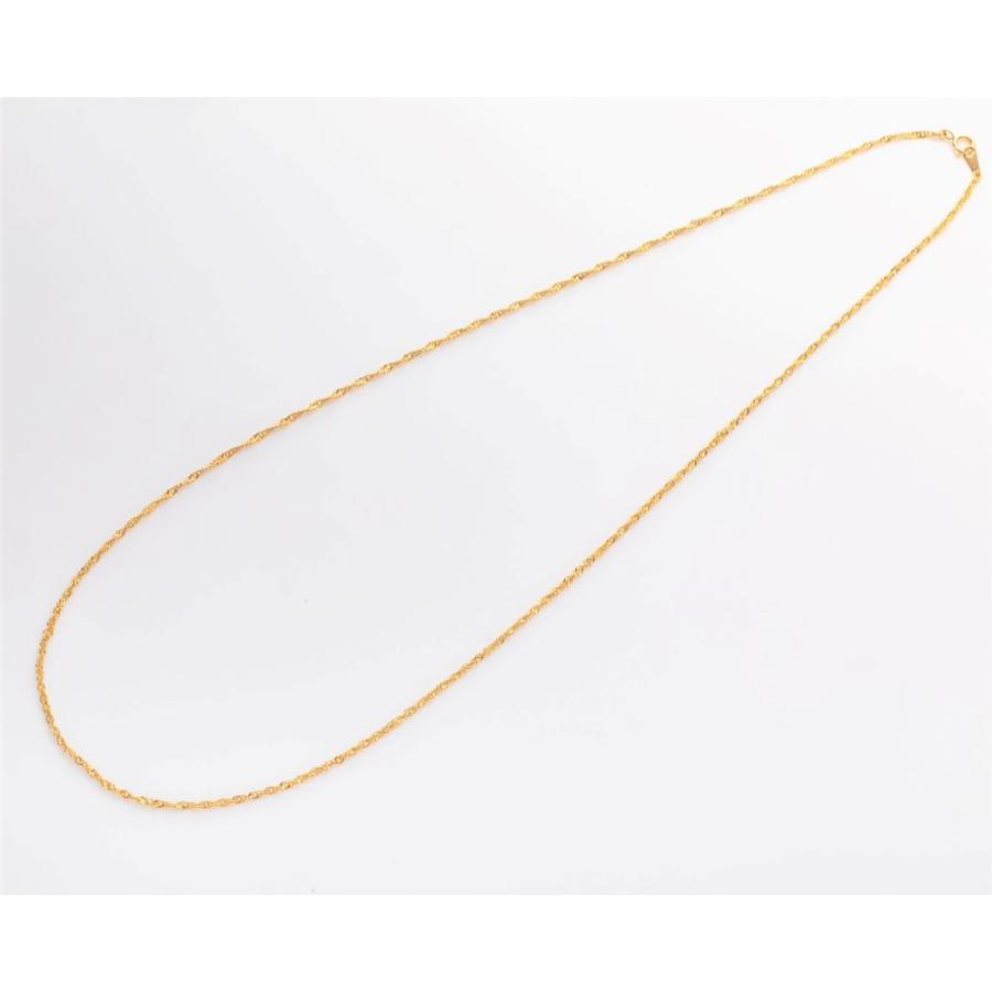 約45cm スクリュー チェーン ネックレス チェーン幅約1.2mm K18 YG WG