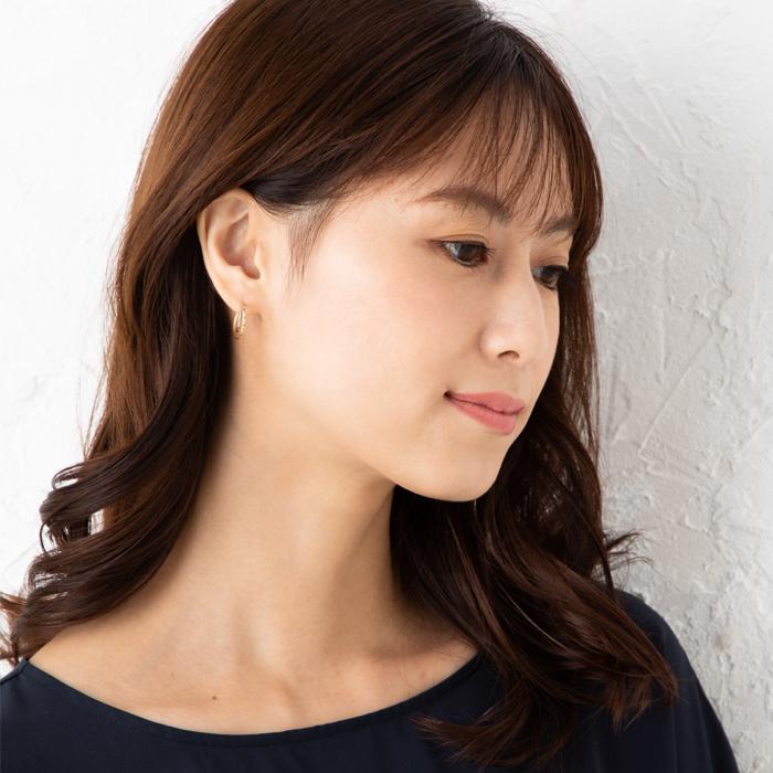 【専用です】K18 (YG / WG) コンビ フープピアス ダブル フープ ピアス コンビカラー K18 YG WG 18金 イエロー