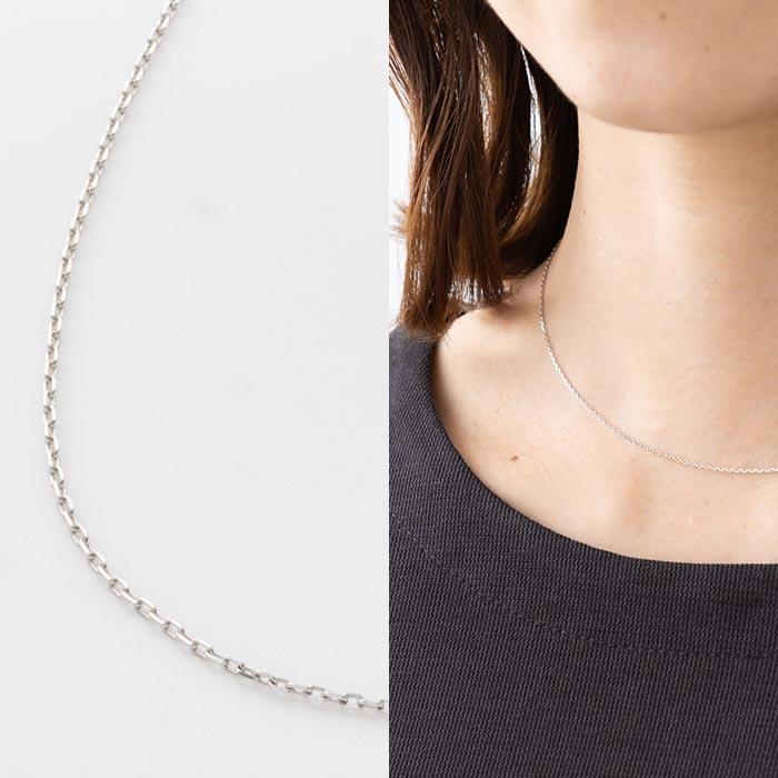 在庫限りのお得な商品 約42cm 純プラチナ あずき チェーン PT999