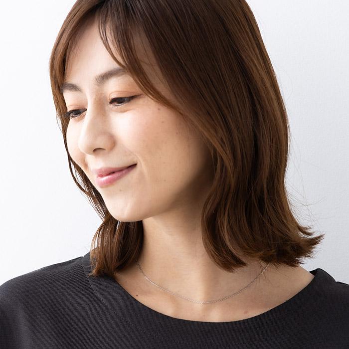 在庫限りのお得な商品 約42cm 純プラチナ あずき チェーン PT999