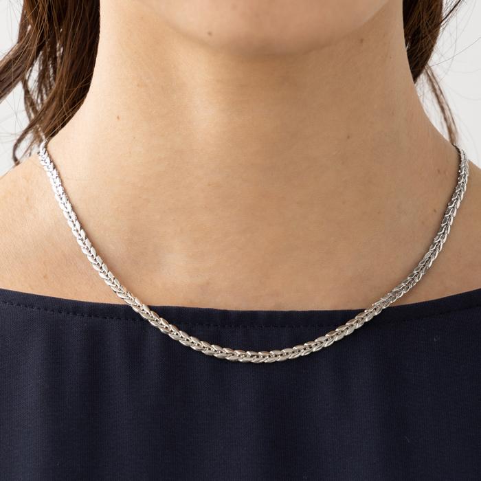 純プラチナ ネックレス 約42cm 約6.1g リバーシブル デザイン  