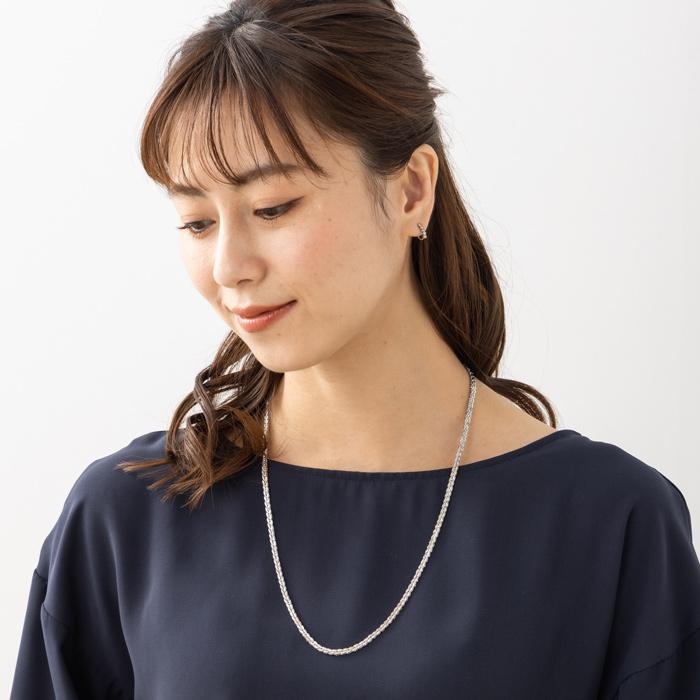 純プラチナ ネックレス 約60cm 約8.6g リバーシブル デザイン 純プラチナ ネックレス 約60cm 約8.6g リバーシブル デザイン