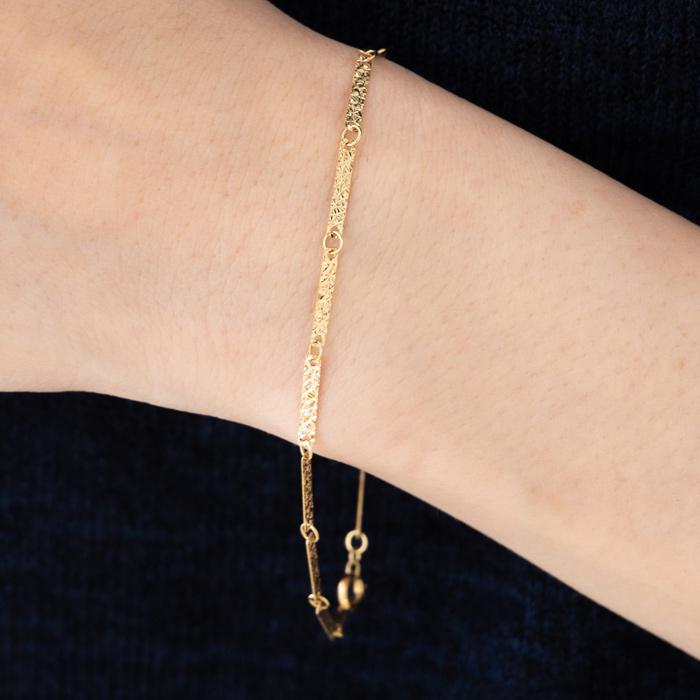 k18 YG ブレスレット K18YG e＿Grain ブレスレット | ete