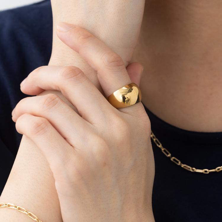 24金 K24 純金 リング 指輪 ゴールド 豪華 ボリューム デザインリング