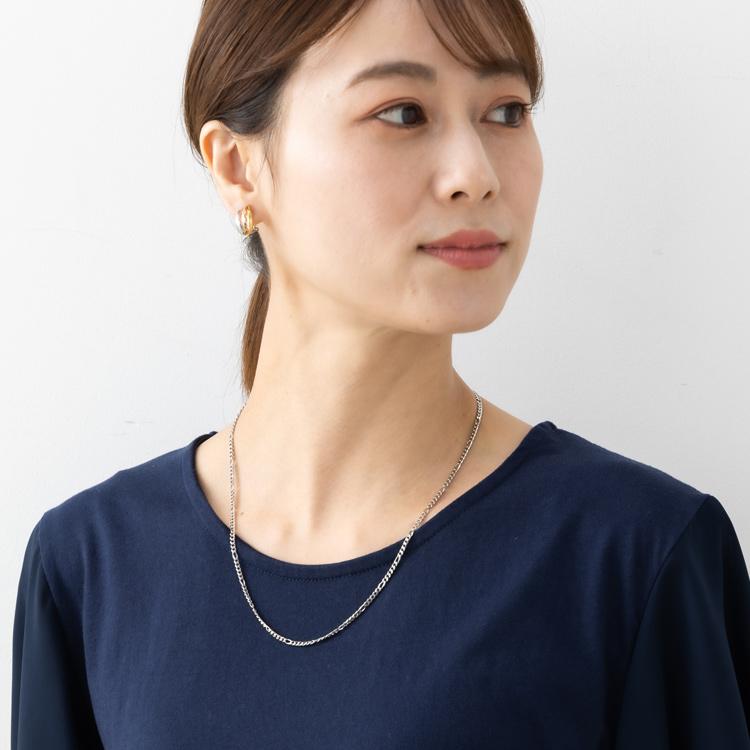 約50cm フィガロチェーン ネックレス キヘイ K18YG PG Pt850 18金 イエローゴールド ピンクゴールド プラチナ 幅約2mm K18 地金 メンズ レディース ユニセックスの画像