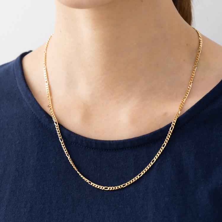 約50cm フィガロチェーン ネックレス キヘイ K18YG PG Pt850 18金  