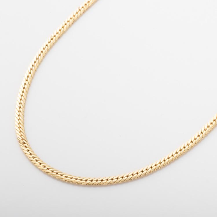 約38＋5cm 中空 ヘリンボーン チェーン ネックレス 幅約2.7mm ムーブ