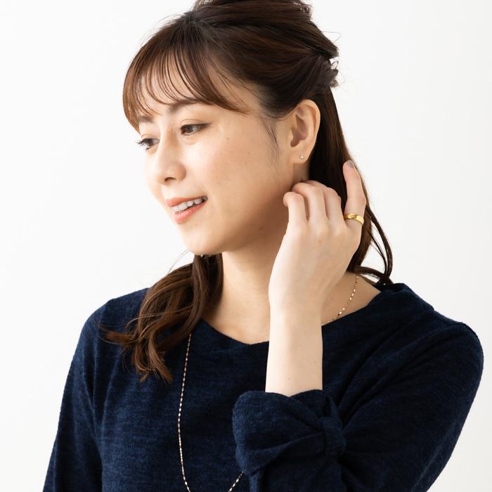 K18 リング 18金 指輪 ゴールド 豪華 平打ち デザイン 約3.7ｇ(10号基準)　幅約4.6ｍｍ レディース メンズ ペアリング マリッジリングの画像
