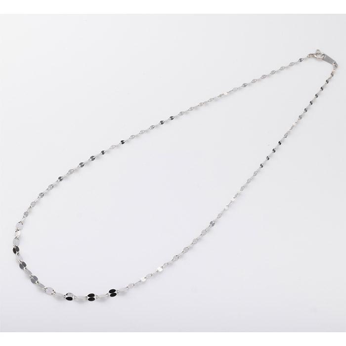 ペタルグラデーションチェーンネックレス 純プラチナ Pt999 グラデーションネックレス  ネックレス ネックレス レディース 純Pt ネックレスの画像