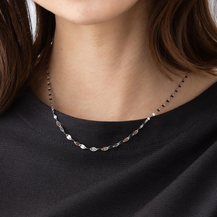 ペタルグラデーションチェーンネックレス 純プラチナ Pt999 グラデーションネックレス  ネックレス ネックレス レディース 純Pt ネックレスの画像