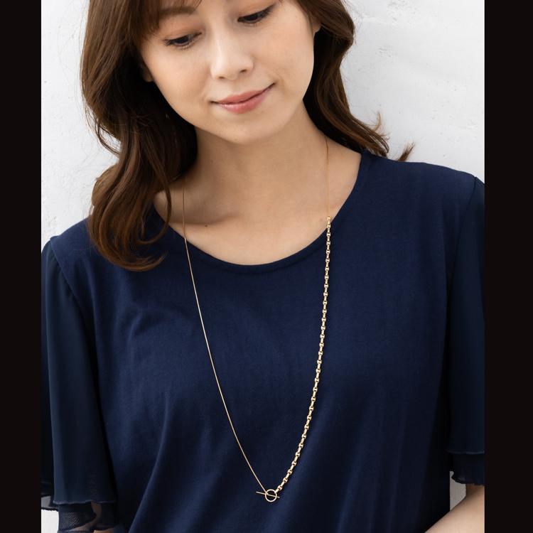 約80cm】 中空 K18 ベネチアンチェーン スカルチェーン ドッキング