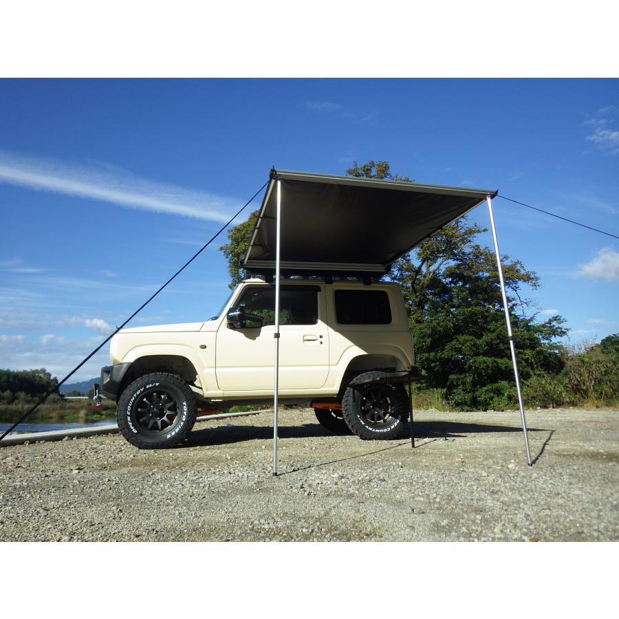 ルーフラック サイドオーニングセット キャンプ等に