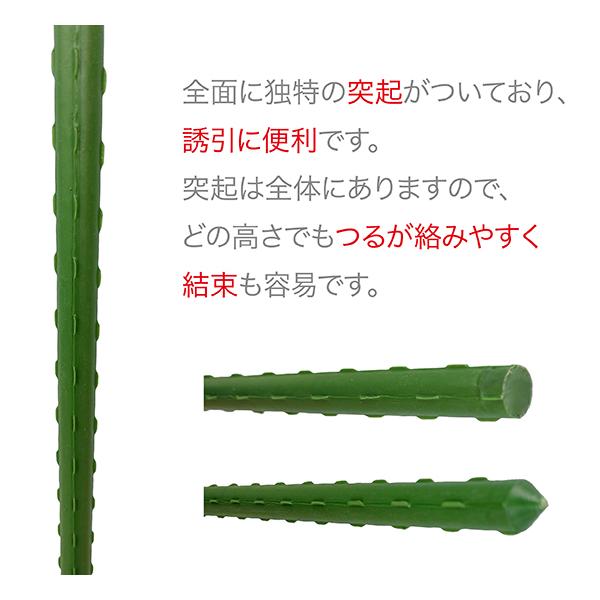 園芸支柱 内キャップ式 11mm×長さ150cm 50本セット (配送地域限定商品