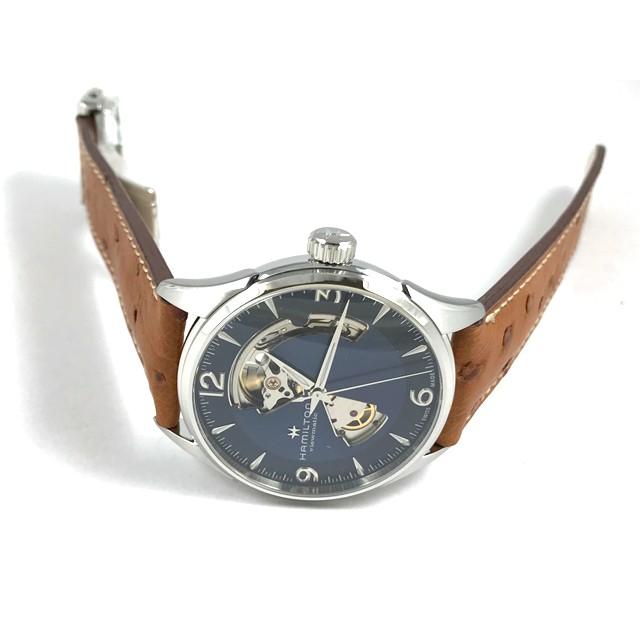 ハミルトン正規品 ジャズマスター・オープンハート42mm(オーストリッチ