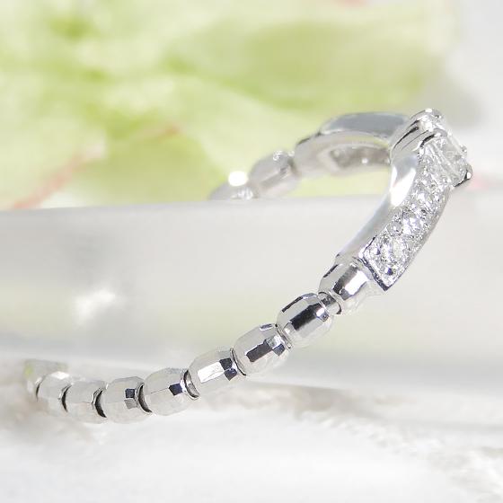 pt950/K18YG/PG ストレッチダイヤ リング【0.25ct】人気 プラチナ 18金 イエローゴールド ストレッチリング フレキシブル フリーサイズ サイズ直し不要 伸縮の画像