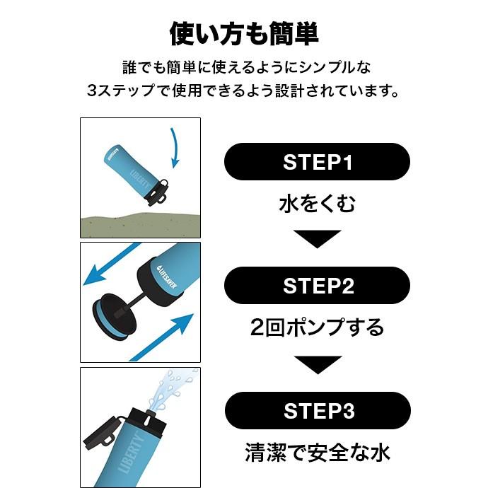 英国陸軍採用] LifeSaver Liberty 2000UF 携帯浄水器 携帯 浄水器 浄水 